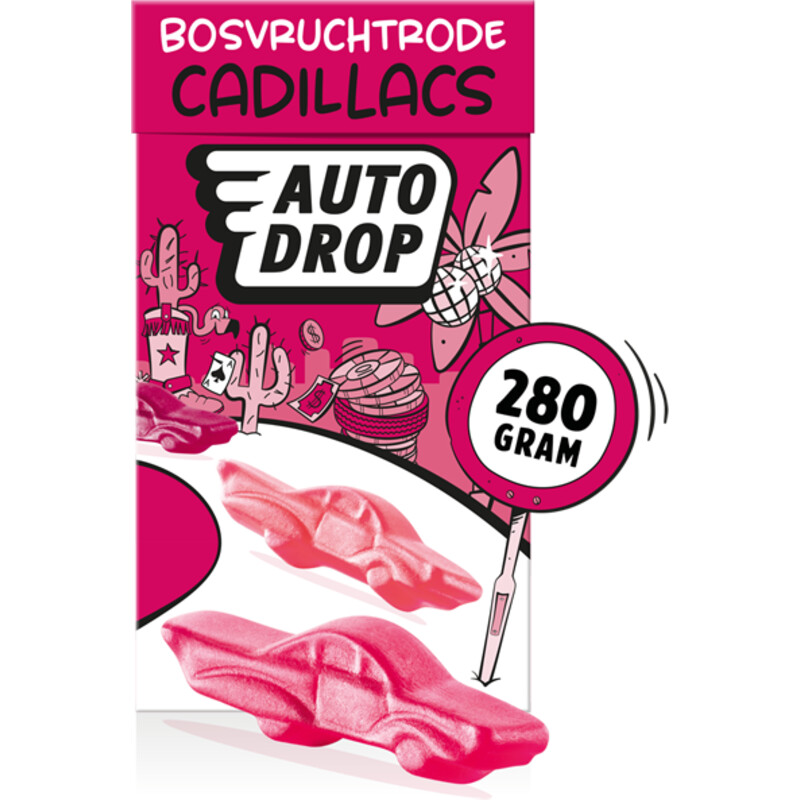 Autodrop Bosvruchtrode cadillacs