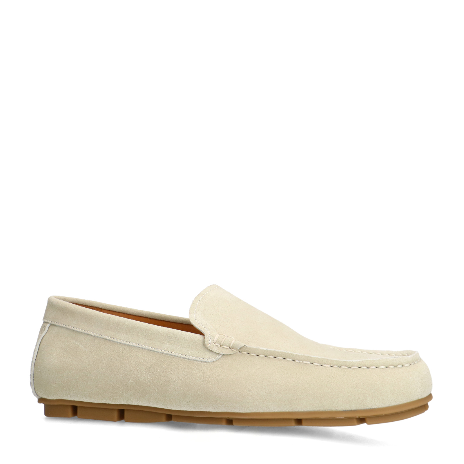 Beige suède loafer