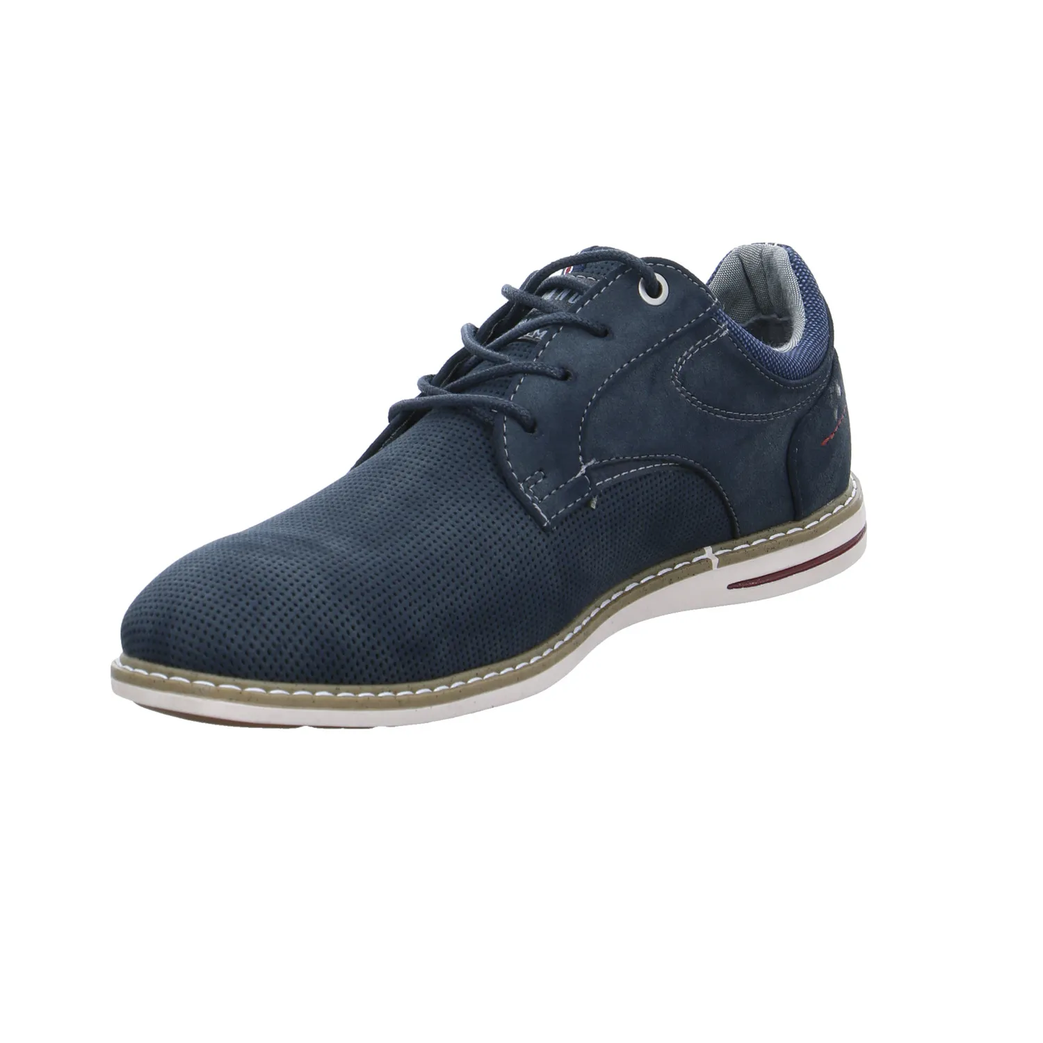 MUSTANG Halbschuh-City Blau Lederimitat