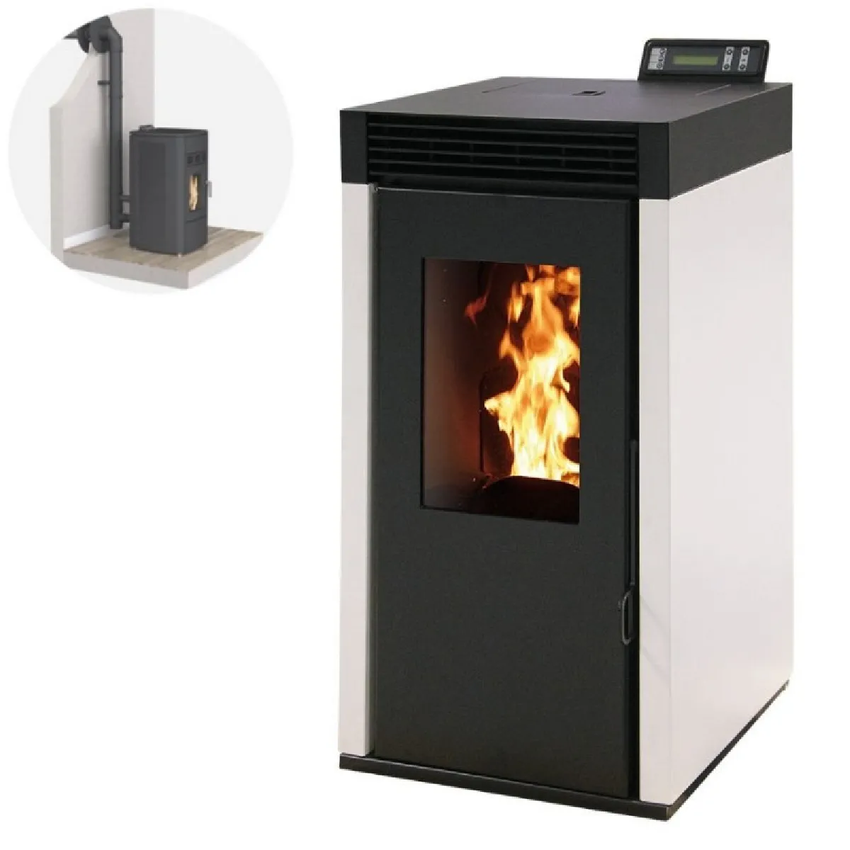INTERSTOVES Marina 6 Etanche + Conduit Ventouse - Blanc