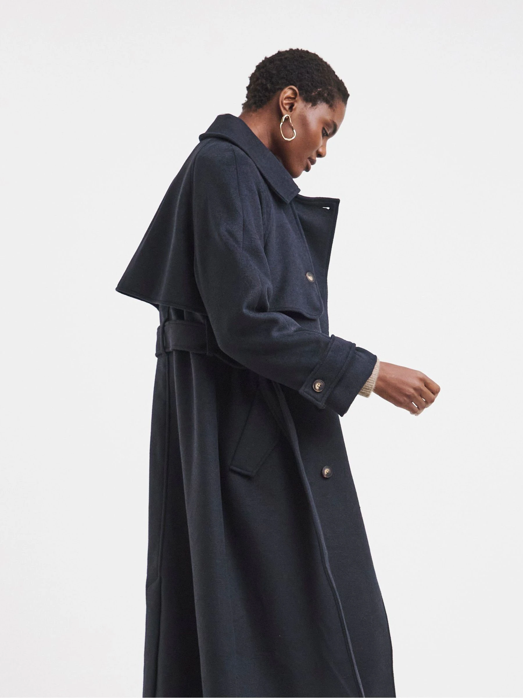 JD Williams Wool Blend Trench Coat