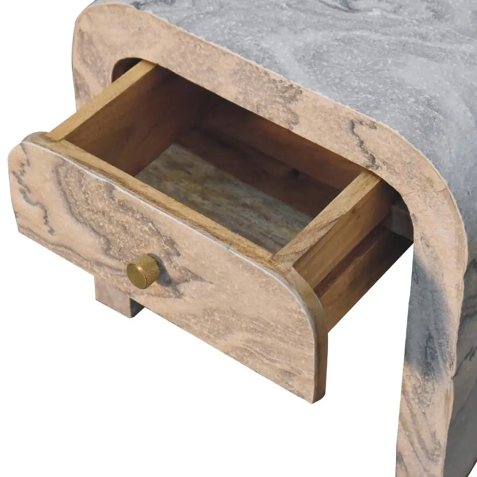 Artisan Furniture Solid hout Nouveau Nachtkastje