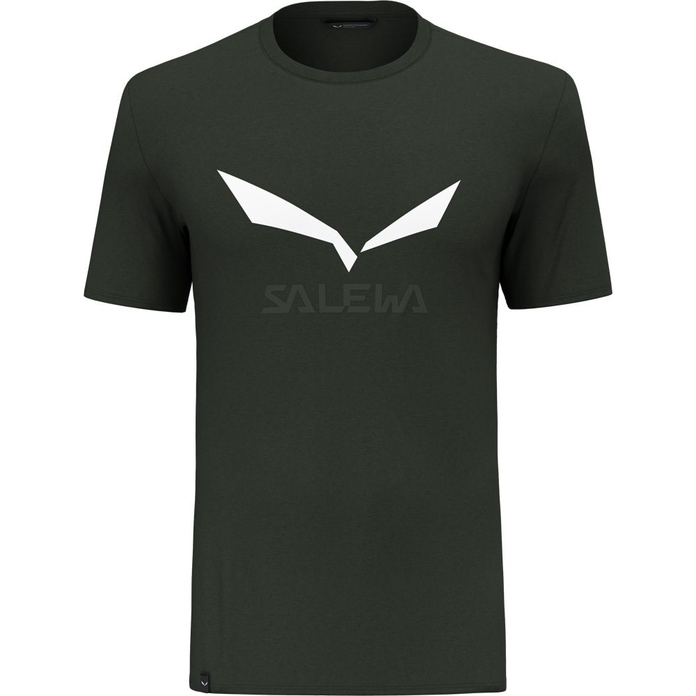 SALEWA Solidlogo Dry T-Shirt Herren dark olive melange