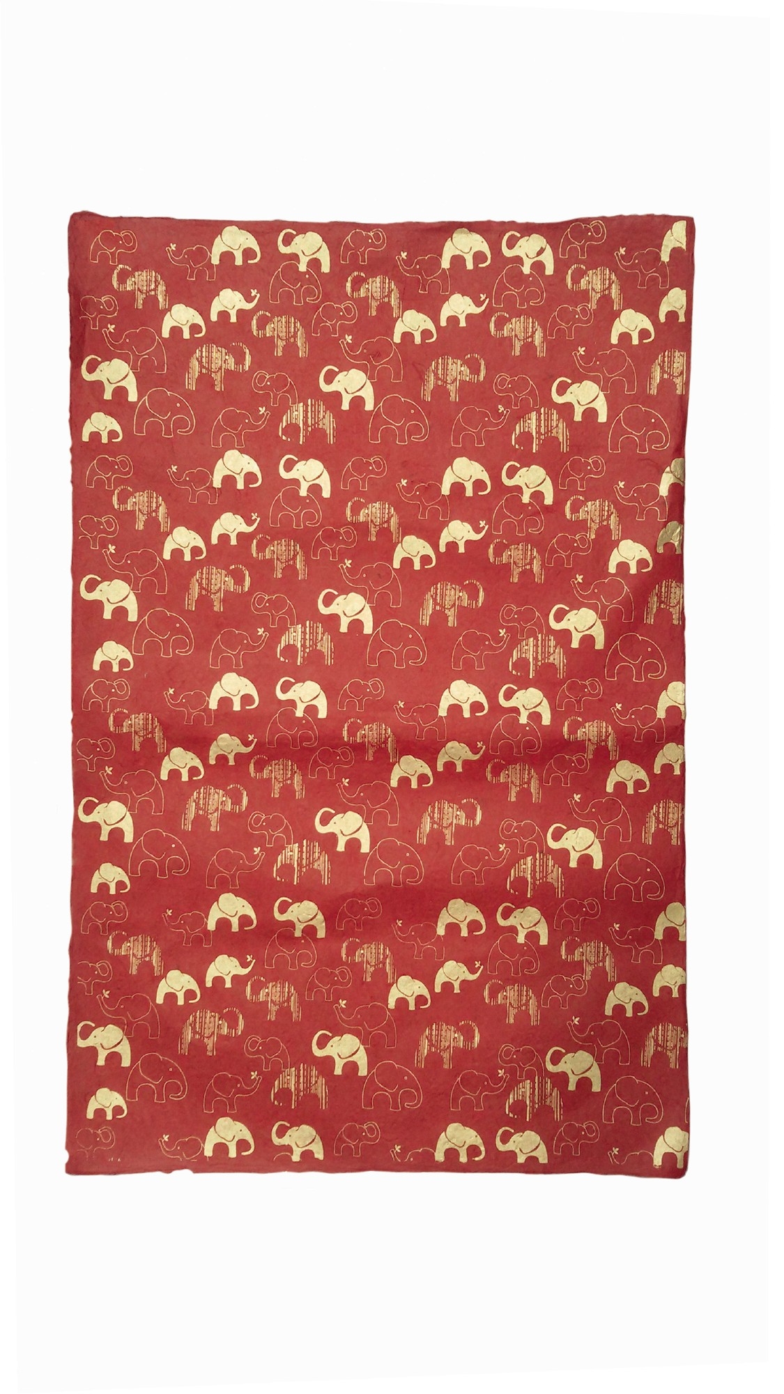 Geschenkpapier 'Elefanten', rot, gold, T 76 cm, B 51 cm günstig bestellen