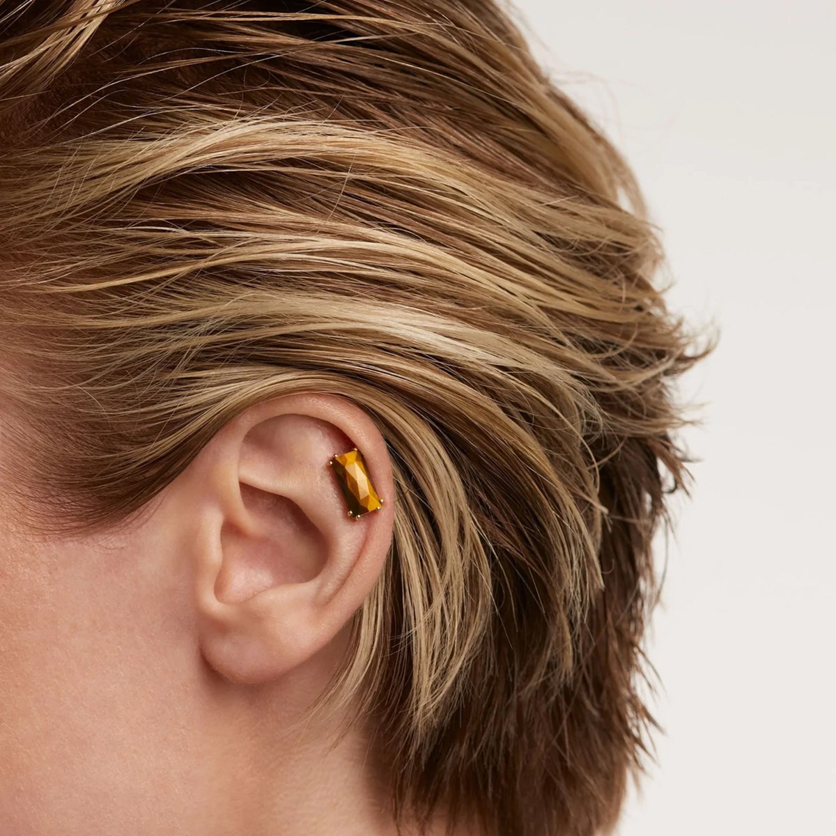 Boucle d'oreille individuelle PdPaola Maiko Oeil deTigre