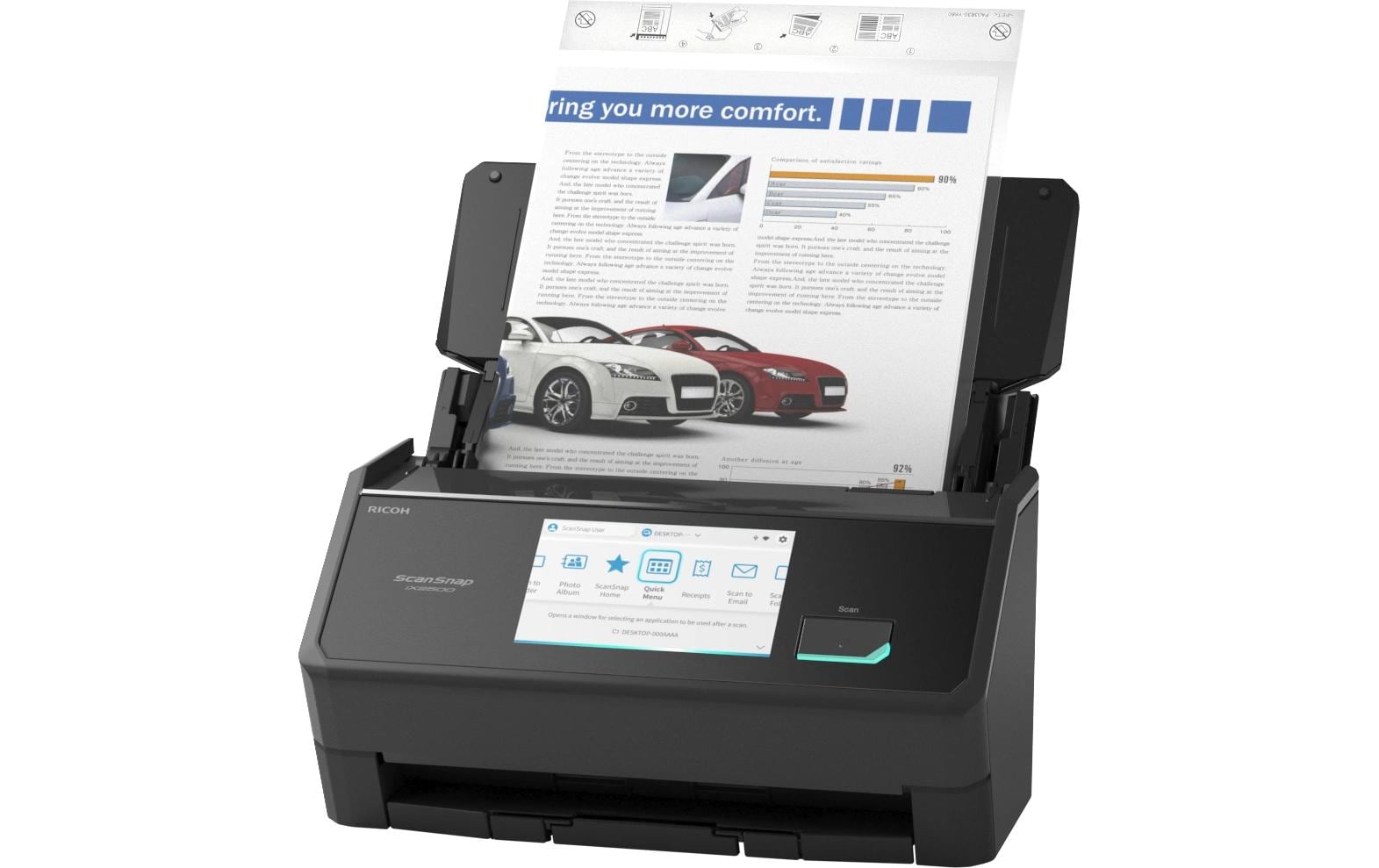 ScanSnap IX2500<br>ADF-Dokumentenscanner mit hoher Auflösung, Duplex und WLAN