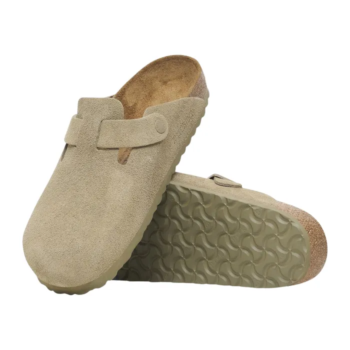 Birkenstock Boston Suède Slippers Senior
