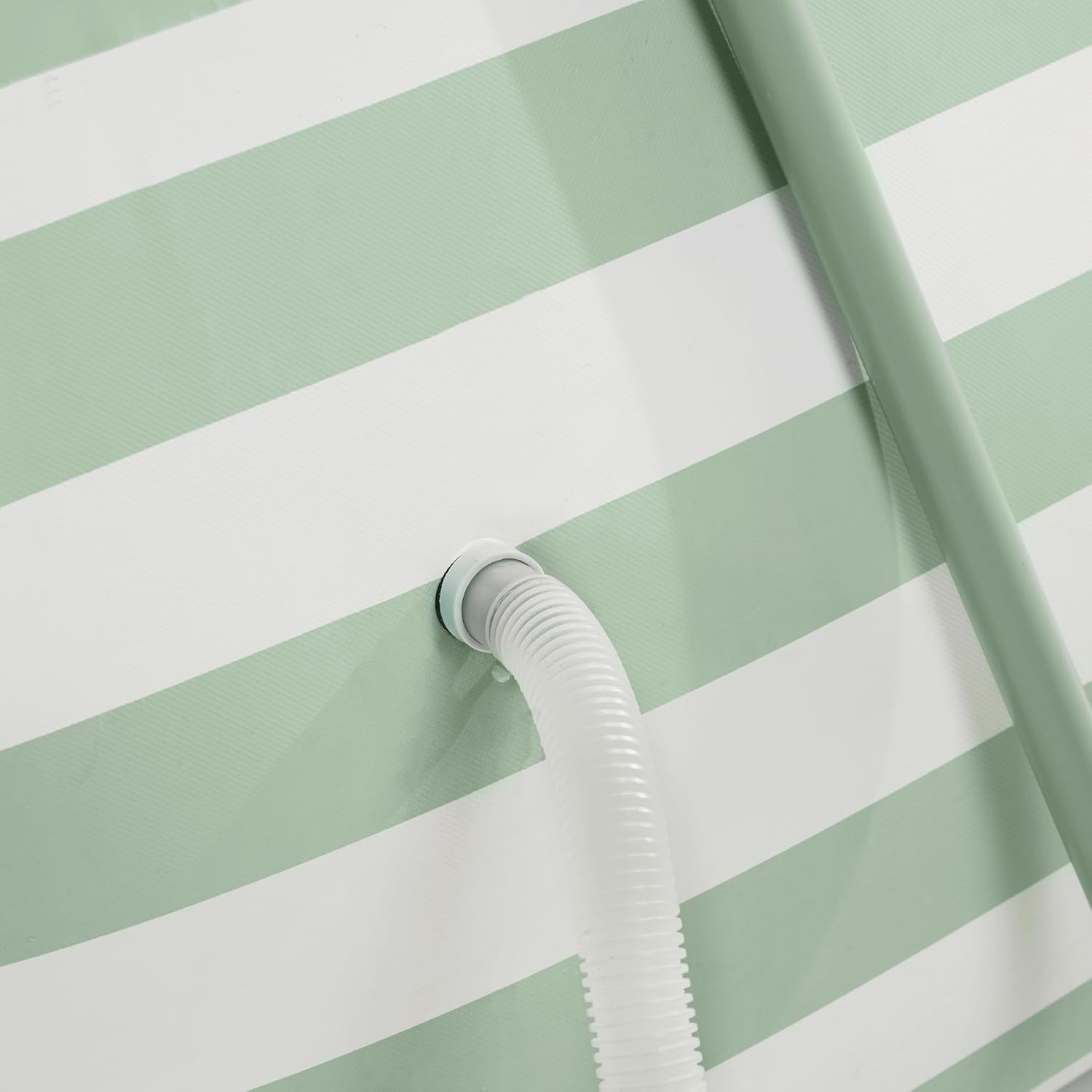 Swim Essentials | Grün/Weiß Gestreift Aufstellpool 400x200x100 cm