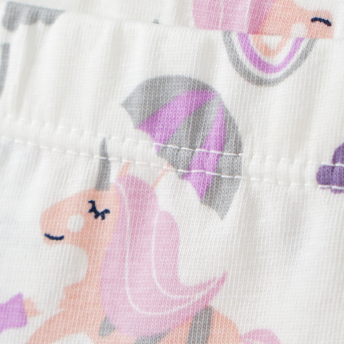 Topomini 3 Baby Slips mit Einhorn-Motiv helllila / weiss