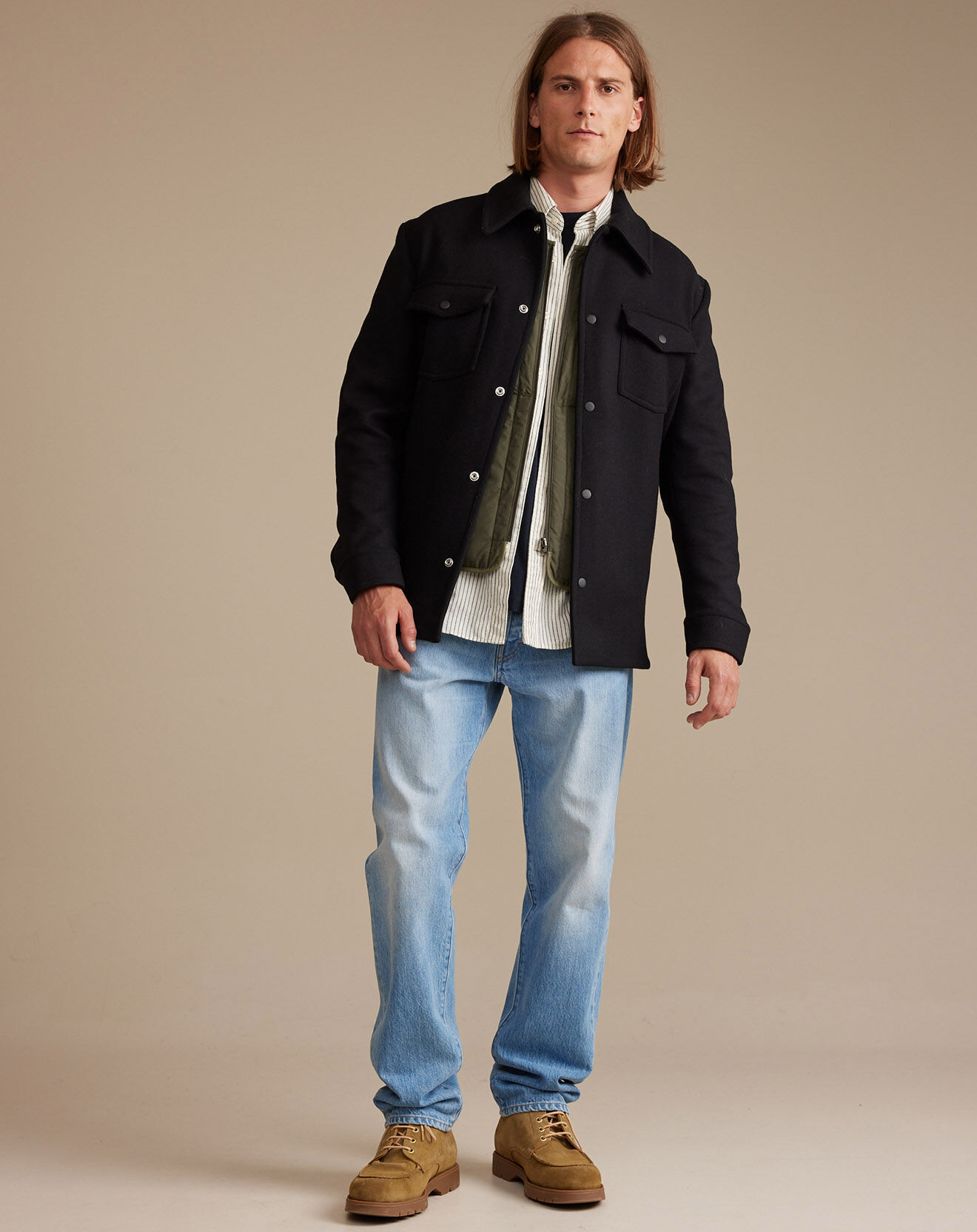 Bellerose Veste en Laine mélangée Caminy noire