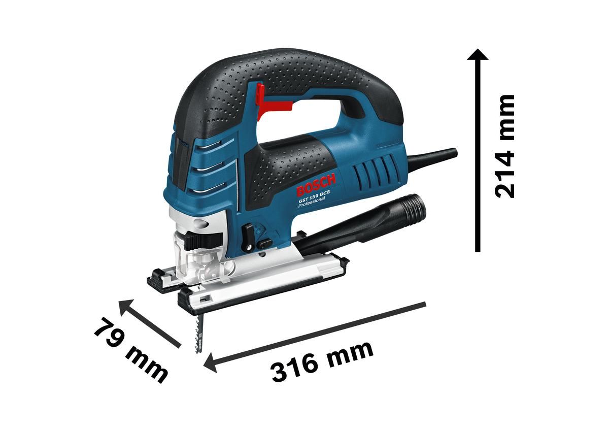 Bosch Professional GST 150 BCE Decoupeerzaag 780W in Opbergkoffer - 0601513000