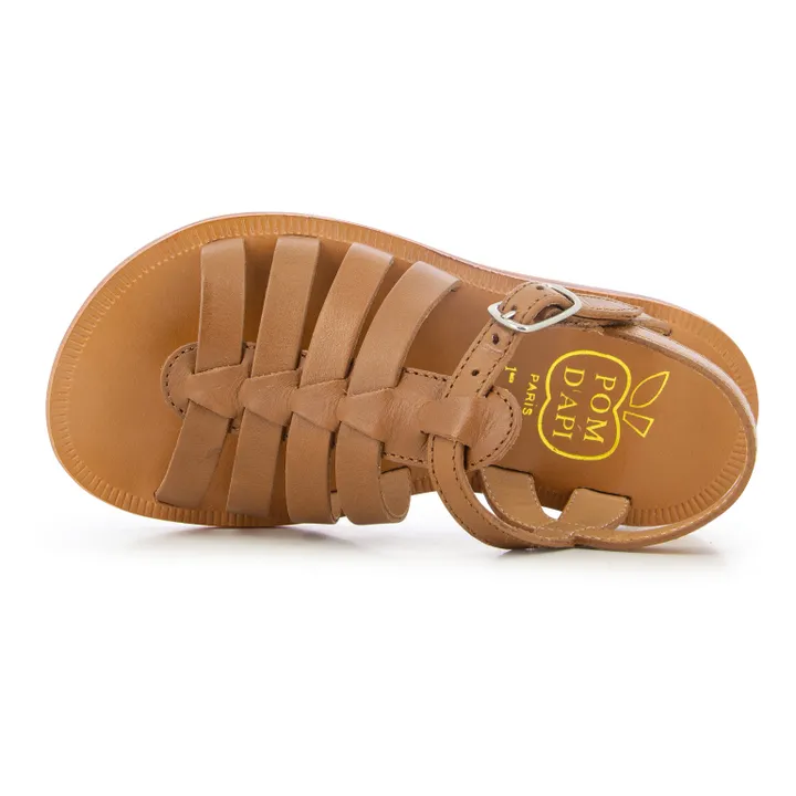 Pom d'Api Sandales Plagette Strap | Camel