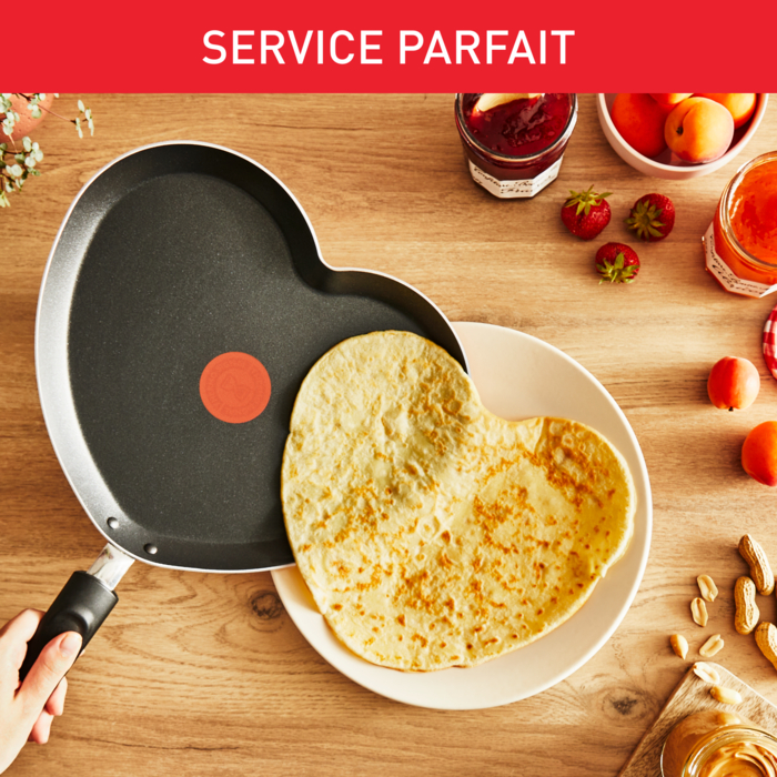 Tefal & Bonne Maman Poêle à crêpes cœur Chandeleur
