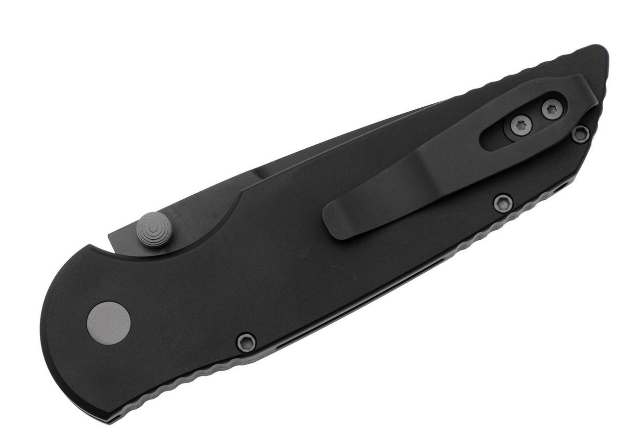 Pro-Tech TR-3 Integrity INT103, Black DLC CPM S35VN, Solid Black Manual Aluminum, zakmes