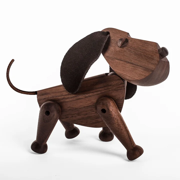 Architectmade - Holzhund Oscar H 13 cm, Buche