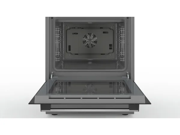 Bosch Serie | 4 HKR39A250U - Komfur - fritstående - bredde: 60 cm - dybde: 60 cm - højde: 90 cm - med selv-rengøring - rustfrit stål