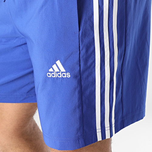 Short Jogging A Bandes IC1487 Bleu Roi