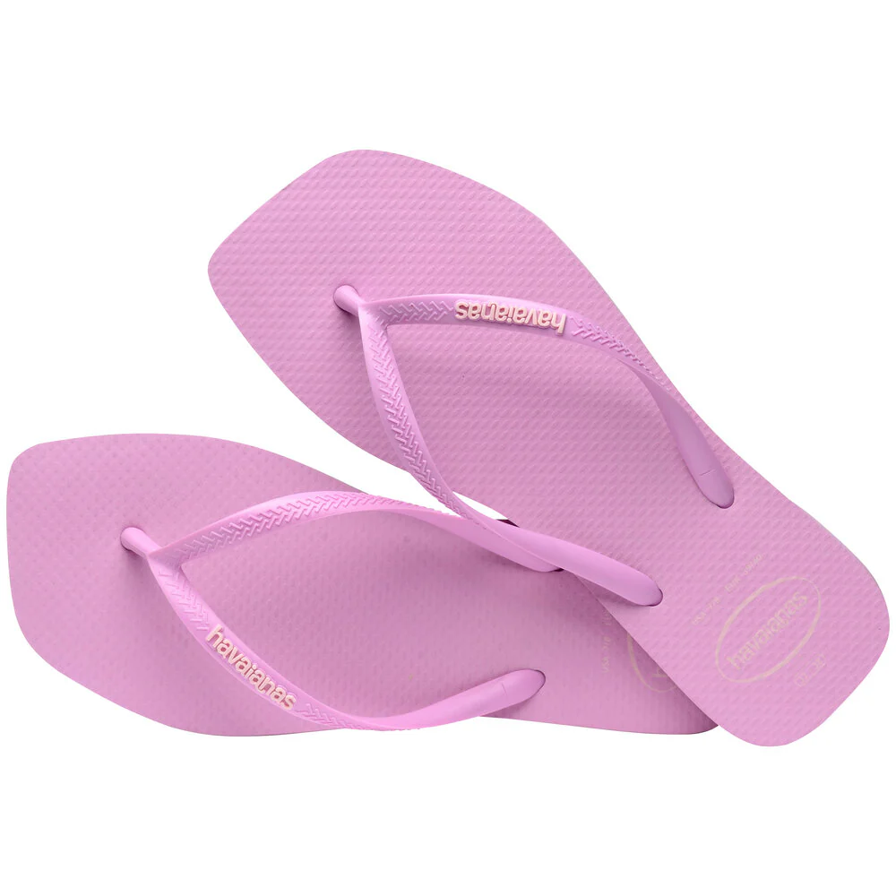 Havaianas  Square logo klipklapper - Fresh Lavanda