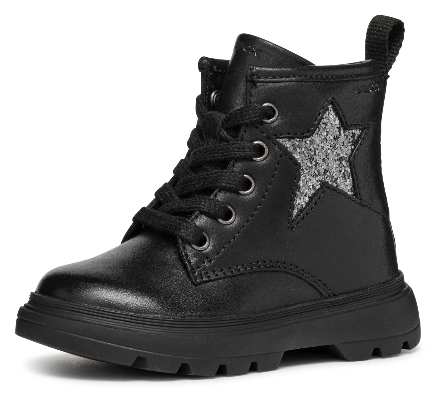 Geox Schnürstiefel »B KIDDARTAH GIRL A«  Plateaustiefel, Winterstiefel, Chunky Boots mit Proil Plateausohle