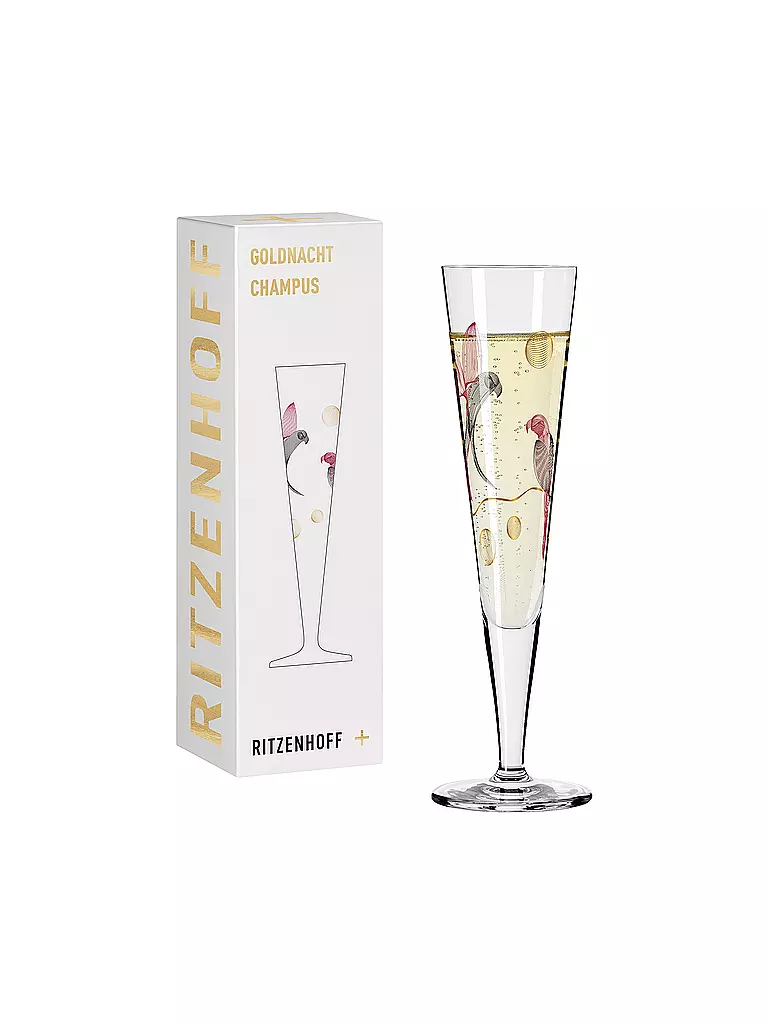 RITZENHOFF Champagnerglas Goldnacht Champus #16 Christine Kordes 2021  gold