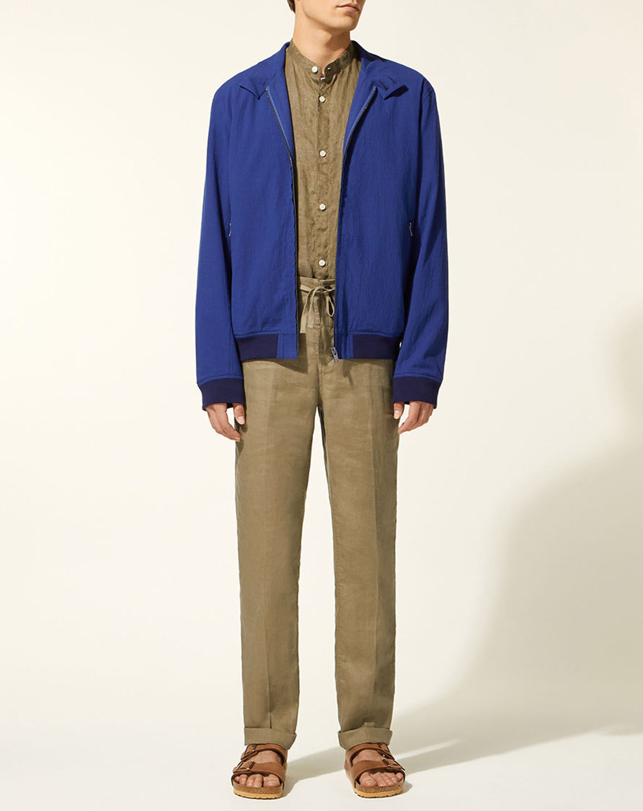 Galeries Lafayette Blouson Kaseer bleu foncé
