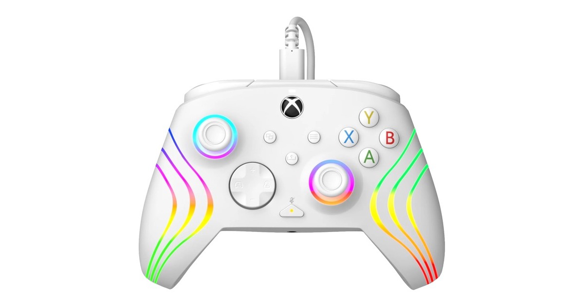 PDPWired Controller - Afterglow Wave  (Wit, Xbox Series X|S, Xbox One, PC)