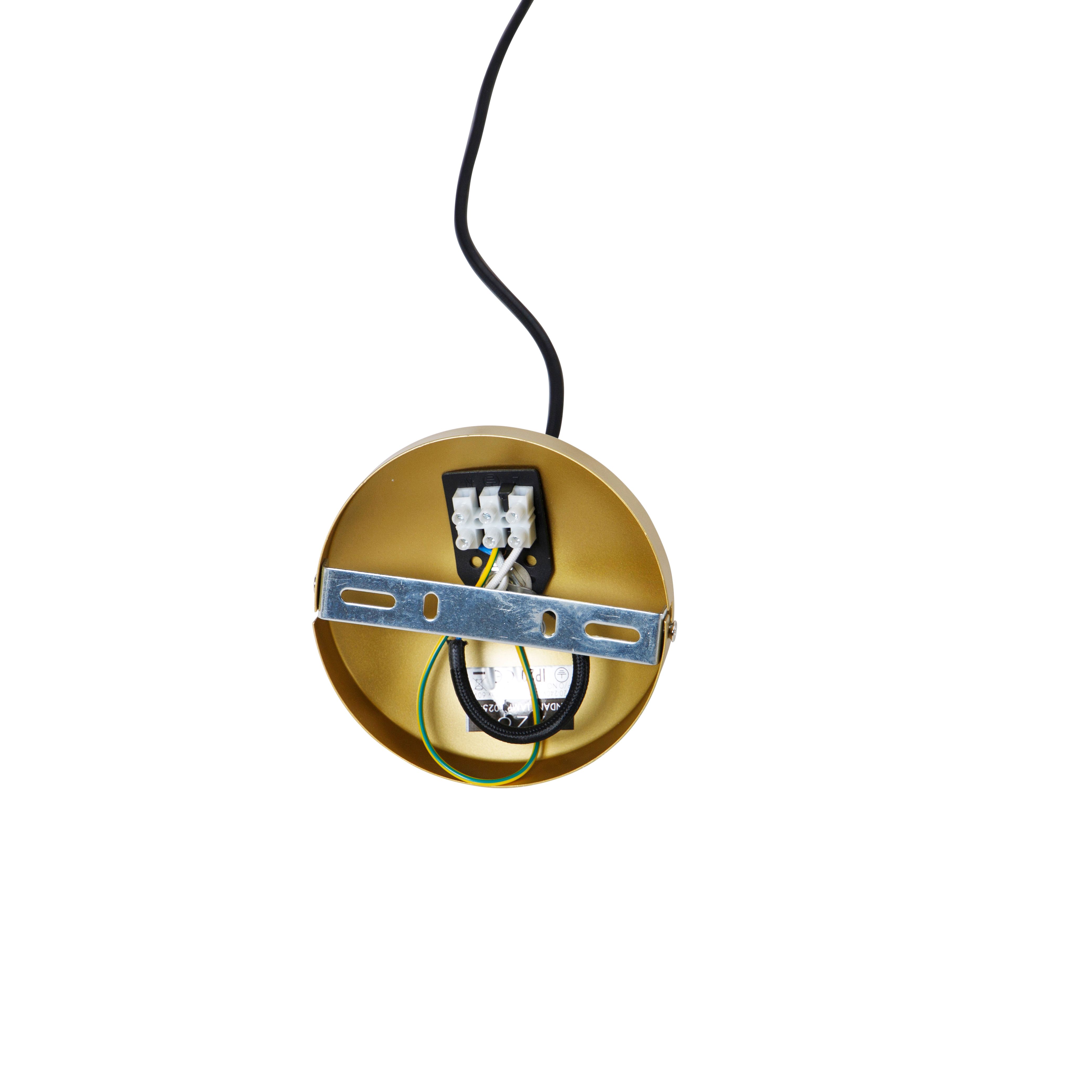 Design hanglamp goud met zwart 40 cm - Tess
