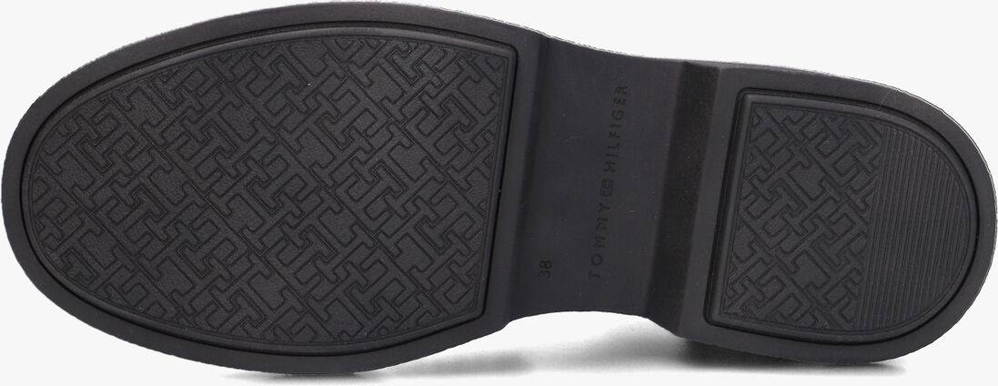TOMMY HILFIGER zwarte tommy hilfiger enkelboots th hardware loafer boot