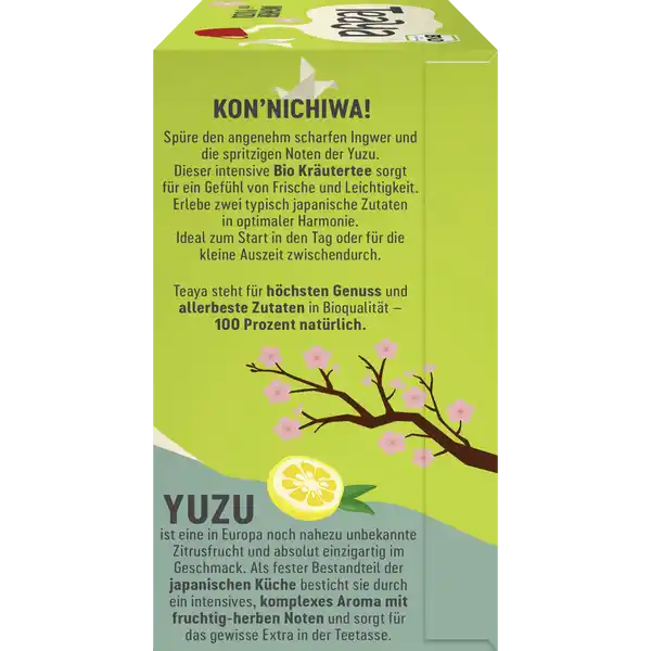Bio Ingwer mit Yuzu - Japan Kräutertee