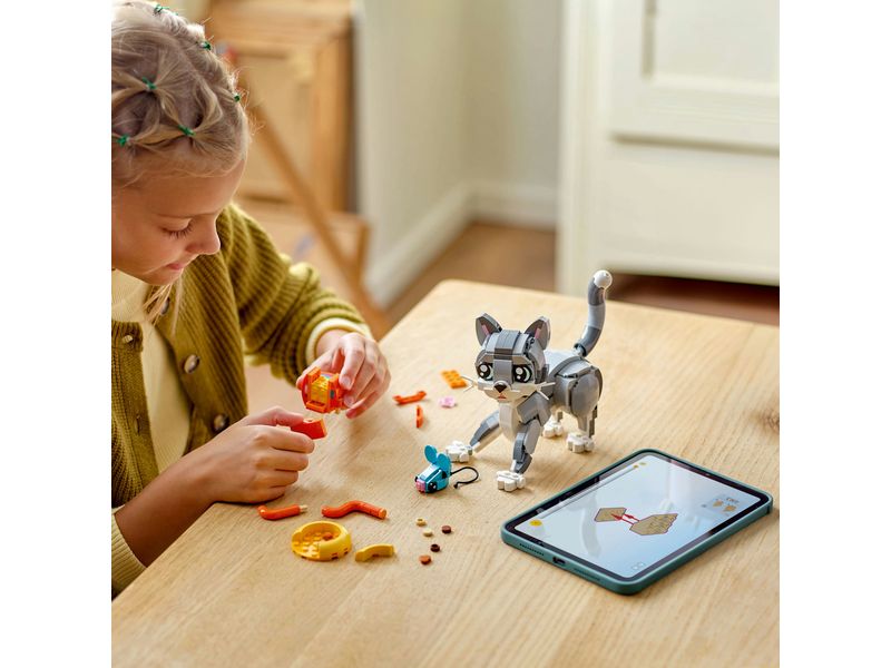 LEGO® Creator Graue Katze 31163 3-in-1-Konstruktionsspielset zur Förderung der Kreativität und Fantasie