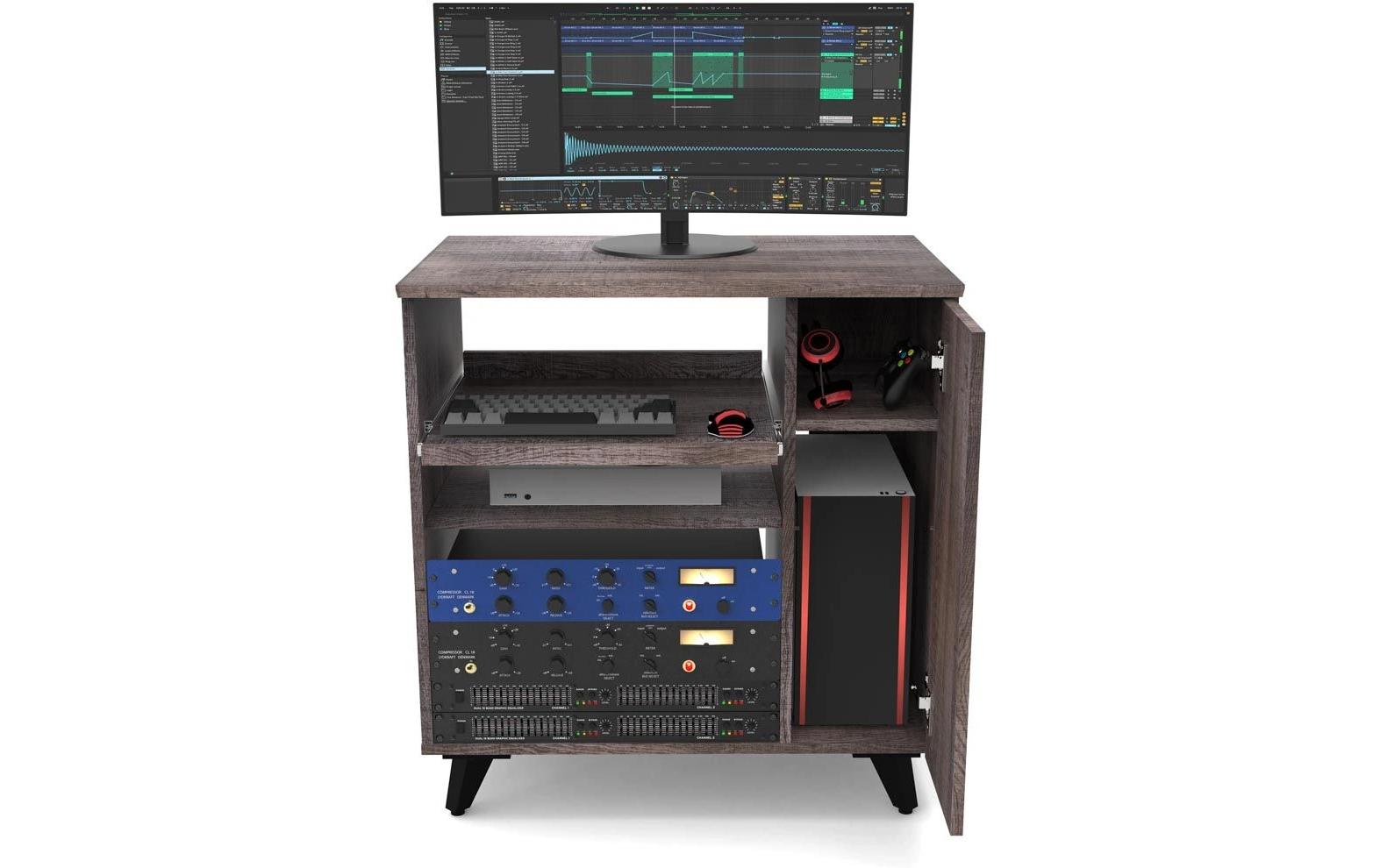 Erweiterung Modular Side Rack – Walnuss<br>Studio-Rack-Erweiterung