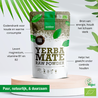 Purasana Yerba Mate Raw Powder 100GR