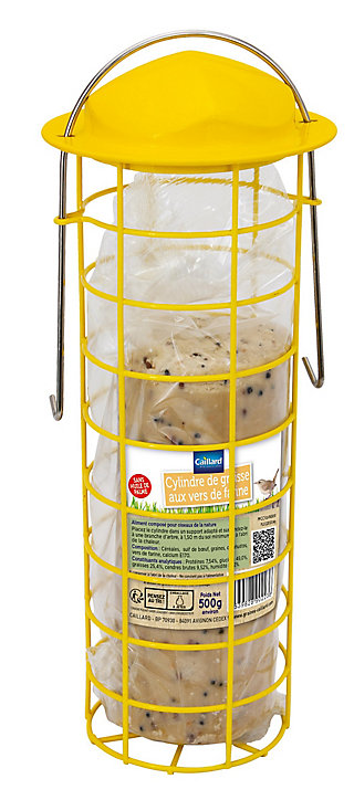 Support boules et 1 cyclindre de graisse, pour oiseaux