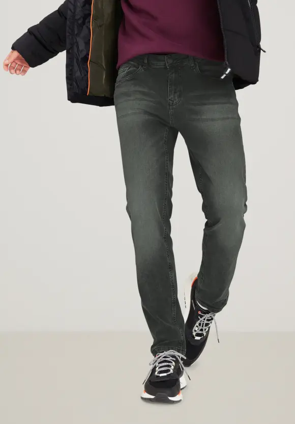 Slim Fit Jeans - dark grey stone wash