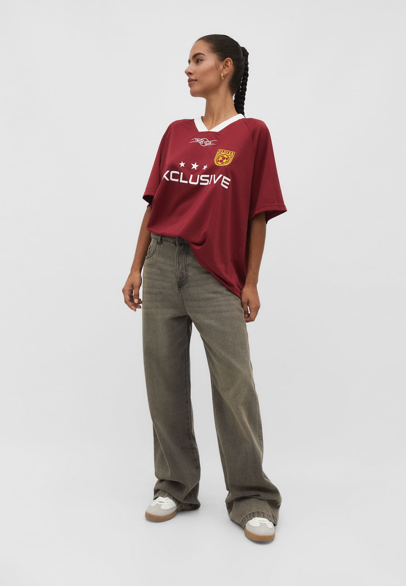Camiseta esportiva oversized
