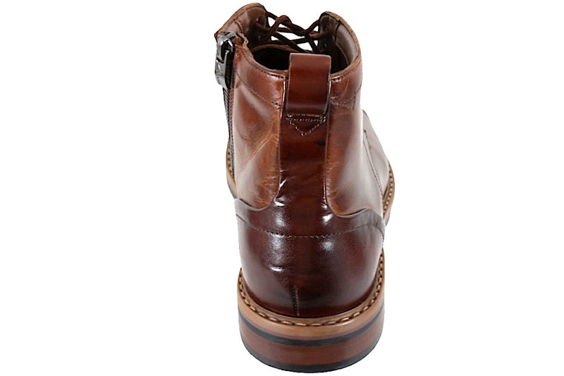 CLARKS ALDWIN CAP G HERRESTØVLE I BRUNT GLAT SKIND