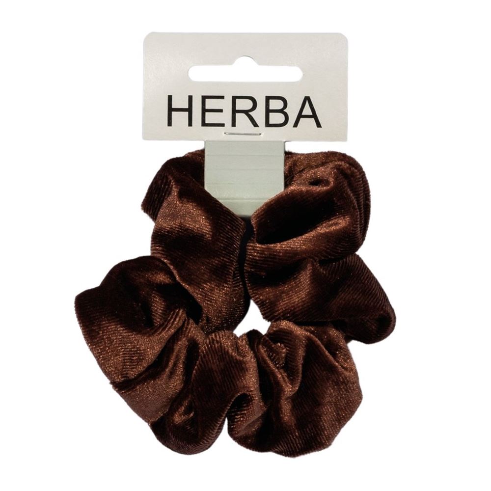 HERBA Scunci 11cm Samt braun 1 Stk