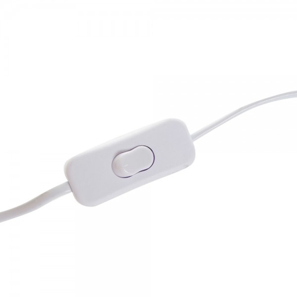Lampe de bureau lin blanc bambou 220 v 40 w (32 x 32 x 45.5 cm)