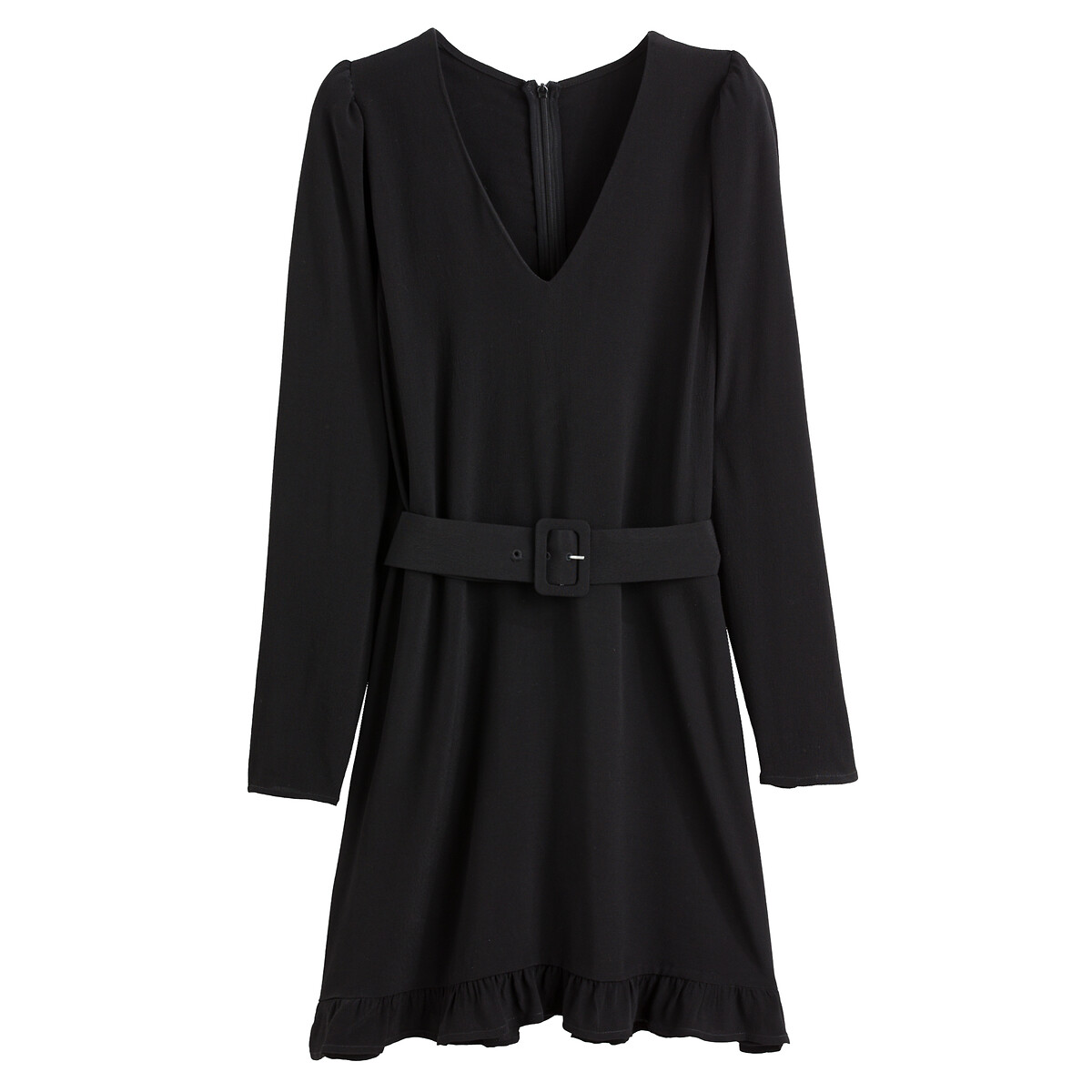 COLEÇÃO LA REDOUTE<br>Vestido curto e amplo com mangas compridas