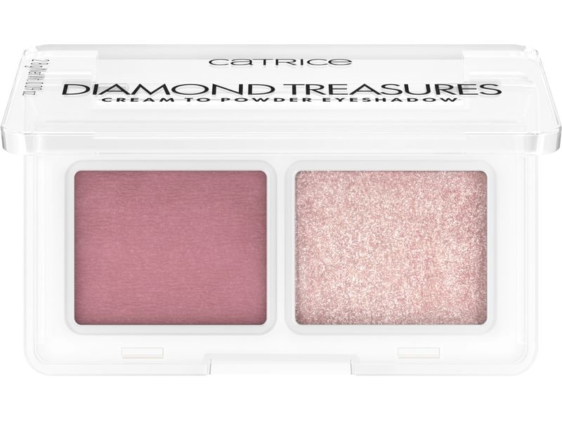 Catrice Lidschatten Diamond Treasures Cream 020 Fairy Dust Kombination aus matter Basis und schimmerndem Topper