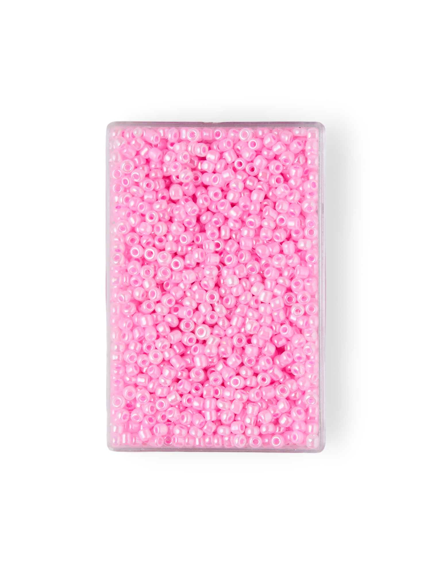 Glasperler | Glas. 2 x 1,5 mm. | Rose