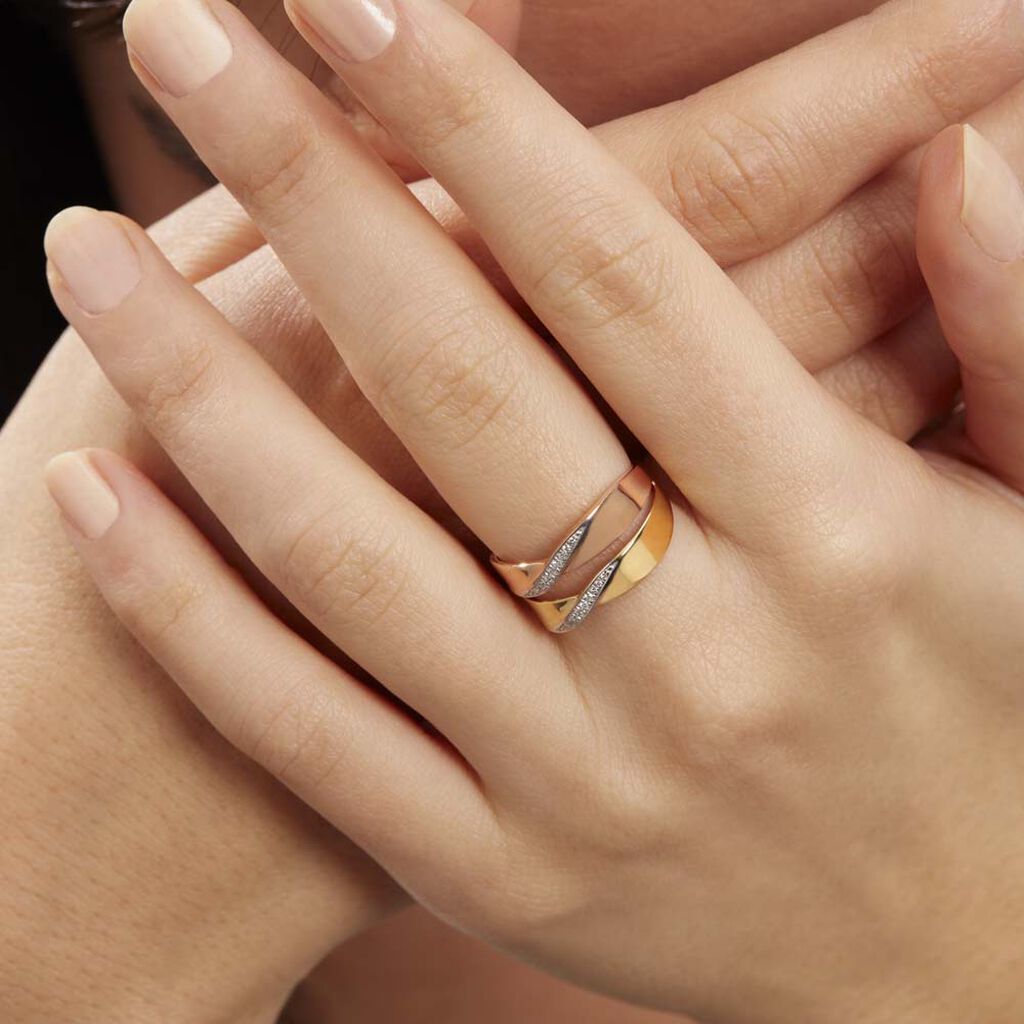 Bague Salima Or Bicolore Diamant