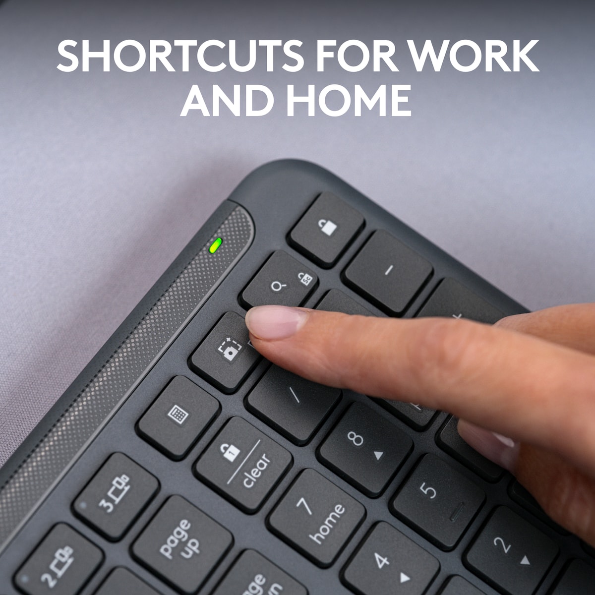 Logitech K950 Slim tastatur (grafitt)