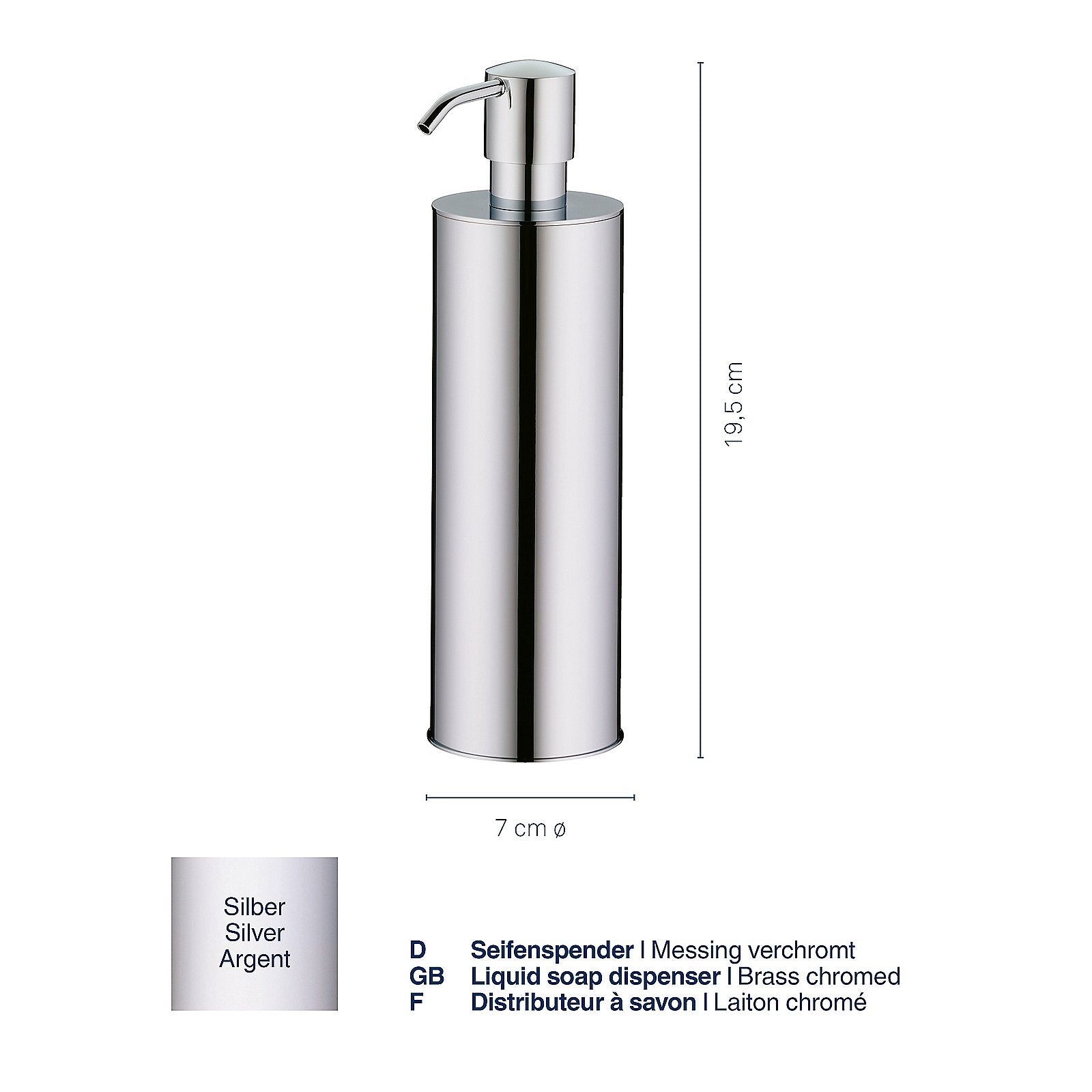 Brass Zeepdispenser - Groot - Kela