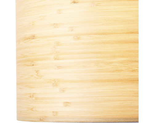 Hanglamp, 1-lichts, HxØ 120x35 cm, zwart/bruin/naturel