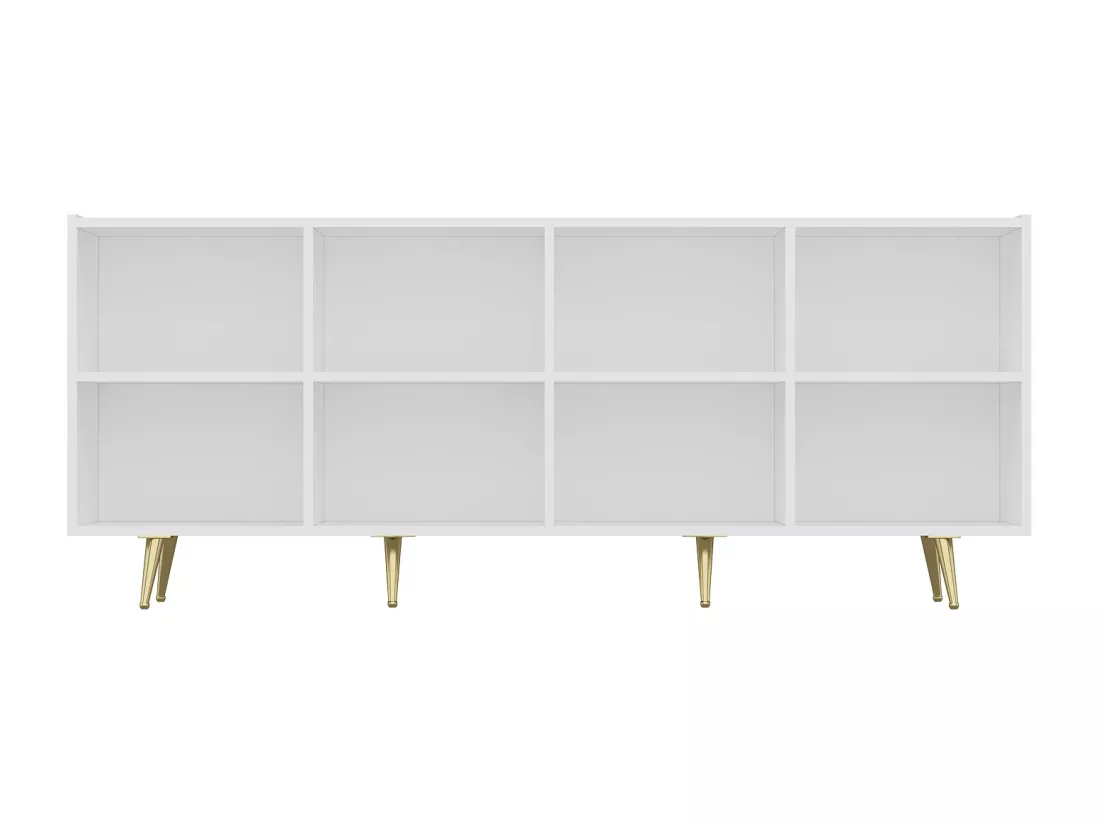 Buffet avec 4 portes en MDF - Blanc et doré - MOLYA de Pascal MORABITO
