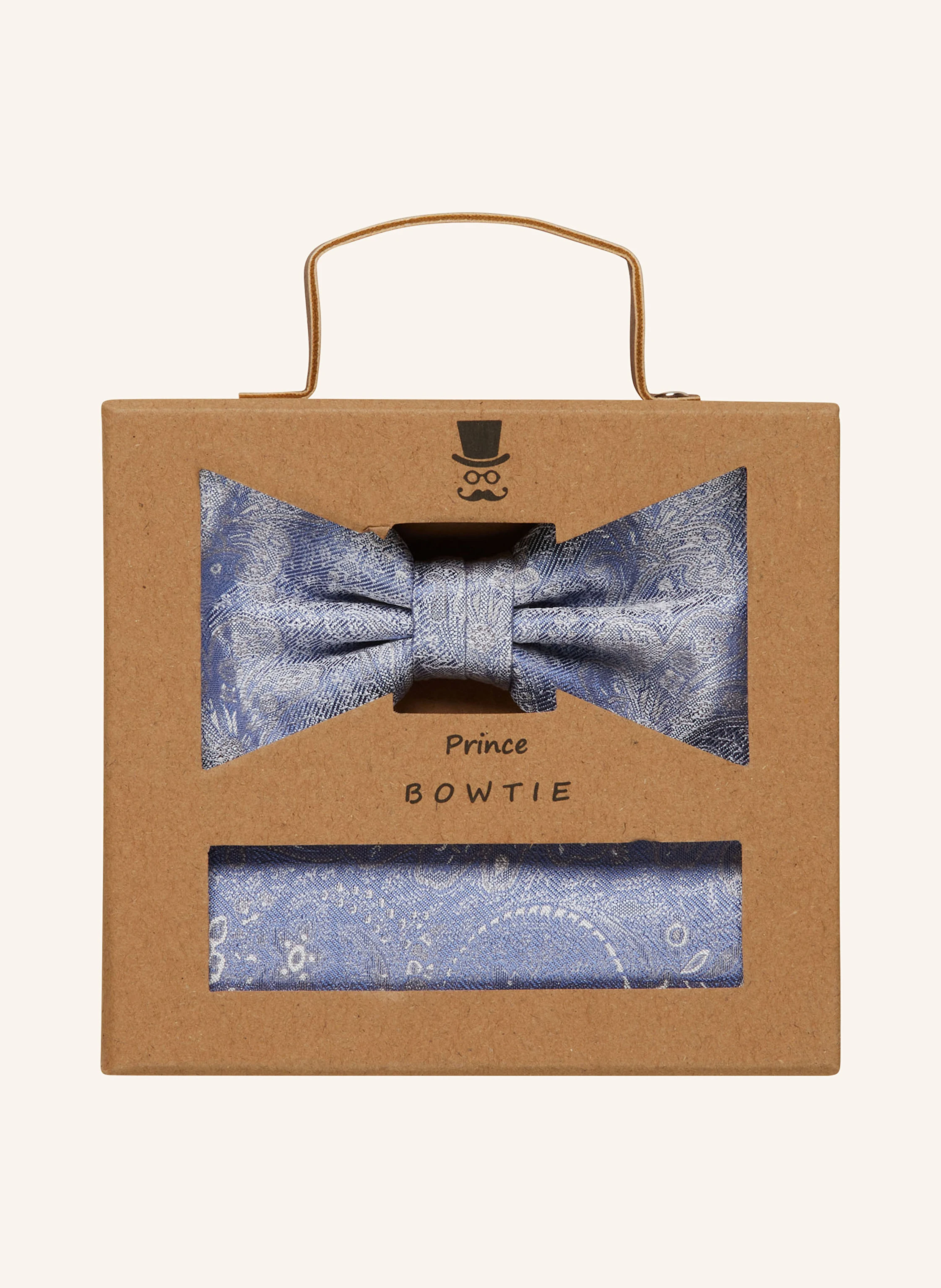Prince BOWTIE Set: Fliege und Einstecktuch aus Seide