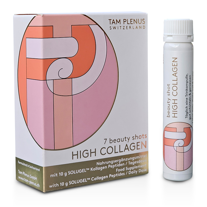 TAM PLENUS High Collagen Shots Kollagen Drink<br>7 × 25 ml, Trinkampulle