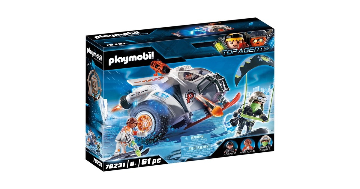PLAYMOBILTop Agents - Spy Team sneeuwmobiel Constructiespeelgoed  (70231)