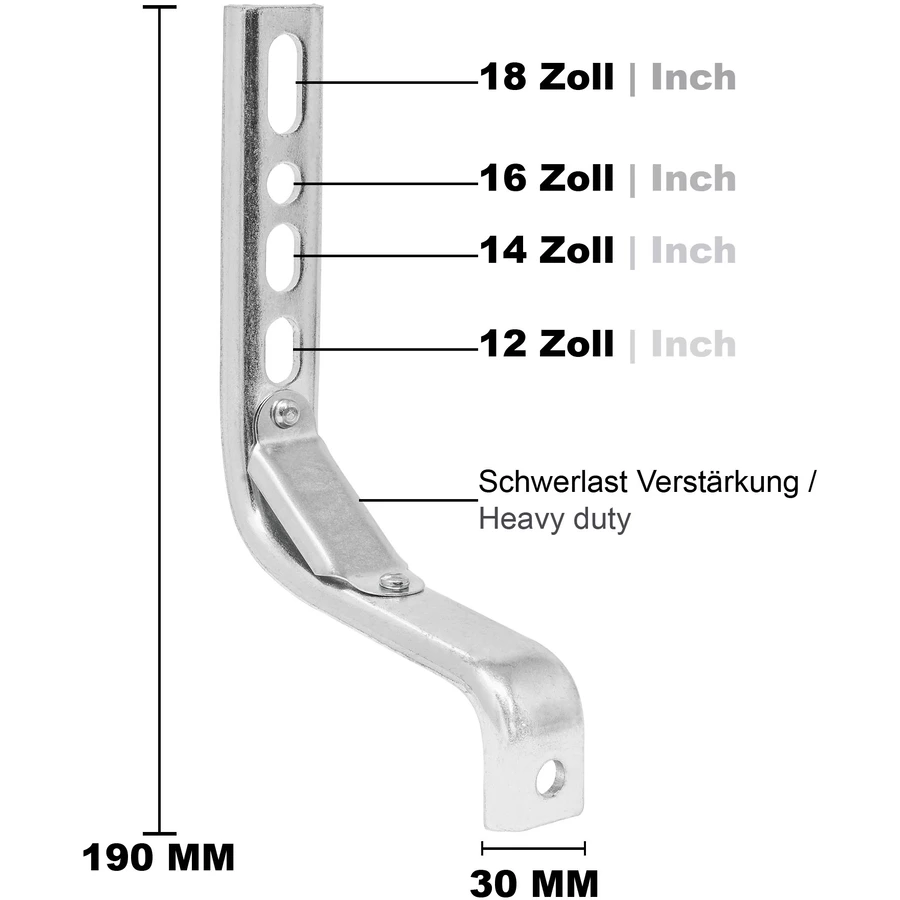 PROMETHEUS BICYCLES® Sützräder Universell für 12 bis 18 Zoll Grün